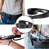 38mm Nylon Belt with Concealed Wallet Solid-Color Length 120cm Adjustables Design Waistbelt Easy Using Lightweight Waist Belt