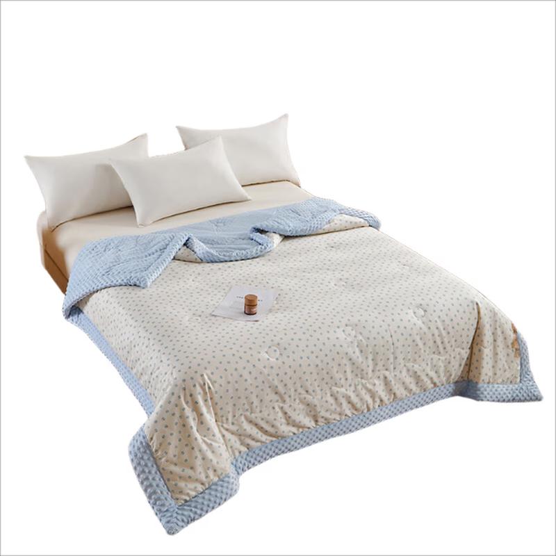 Hodo All-Cotton Minky Dot Comfort Quilt