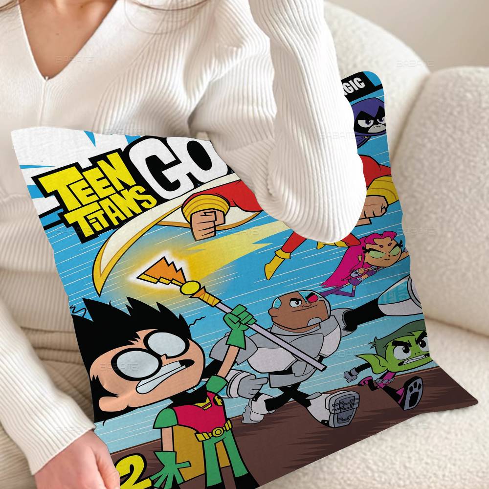 T-Teen T-Titans Go Stitch Glücksdrache Kissenbezug Sofakissenbezug Heimzimmer Dekoration Kindergeschenk