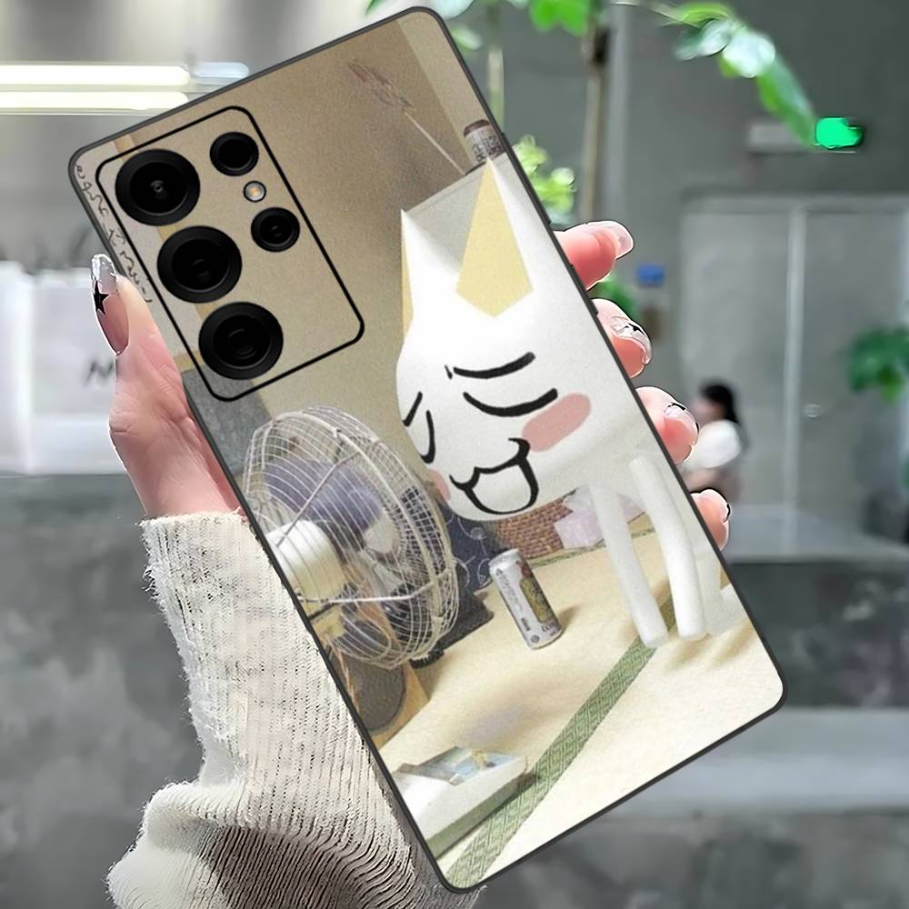Popular Cute T-Ttoro I-Inoue Cat Phone Case For Samsung S 24 Fe 25 Ultra Plus 20 Lite 21 30 22 23 24 22 Ultra 5G Fundas