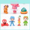 Set Premium di Miniature di Pocoyo 7pz Figure Zinkia Per Bambini Giocattolo e Collezionabili
