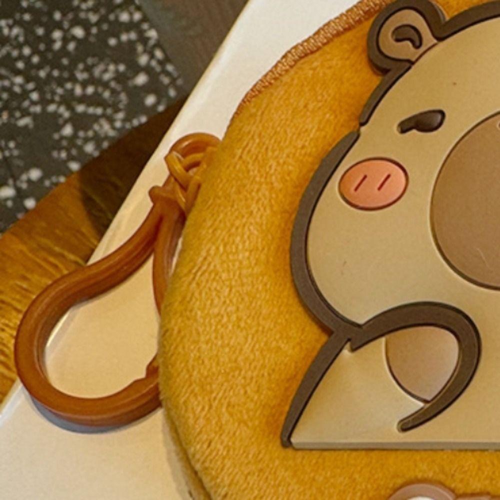 Acting Cute Capybara Plush Coin Purse Cartoon Animal Capybara Plush Change Pouch  Birthday Gift