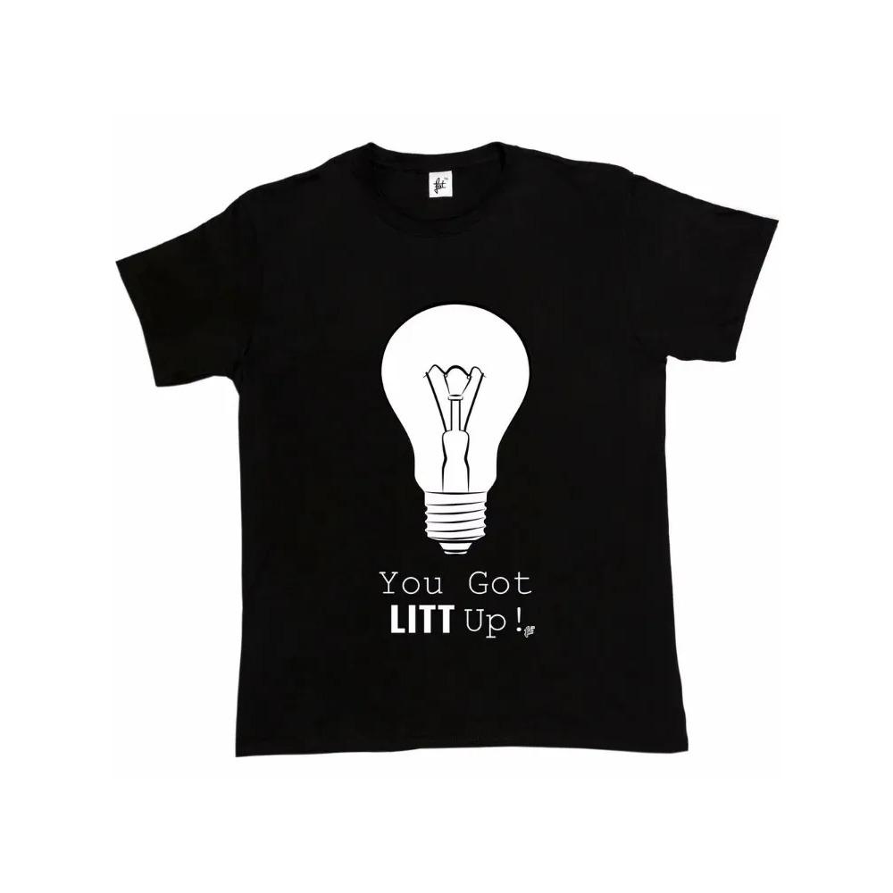 You Got Litt Up! Funny Comedy Light Bulb Parody Mens T-ShirtUnisex Women's Summer Cotton Luxury Brand Retro OversizedGraphic Y2K
