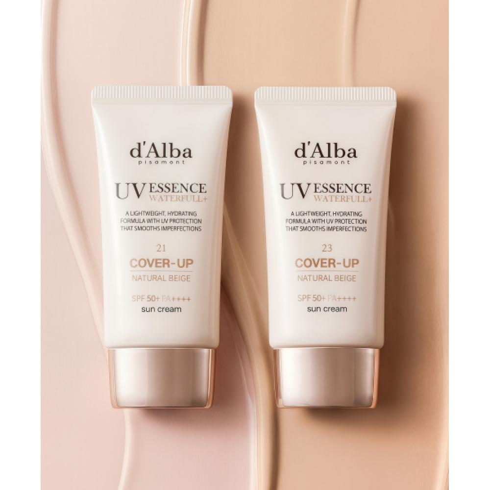 D Alba Waterful Tone Up Sun Cream Natural Cover Beige 50ml+50ml Size 23 NONE