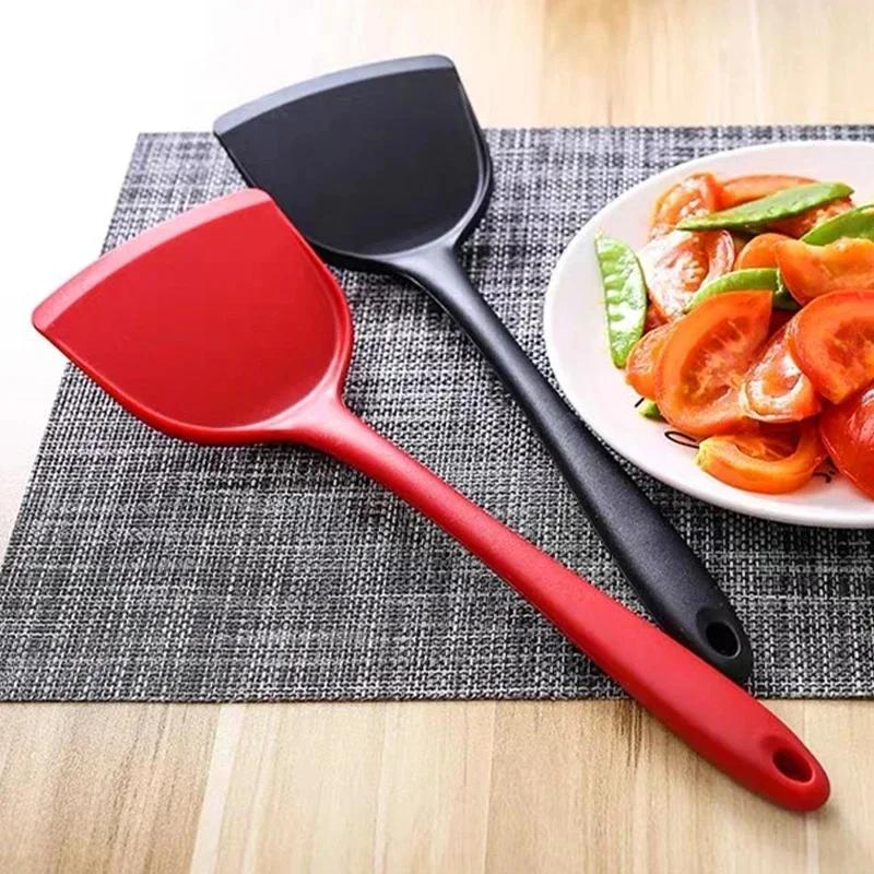 Silicone Cooking Leakage Spatula Heat Resistant Cooking Spatula Non-stick Small Shovel Home Kitchen Cooking Utensils Shovel 1pcs