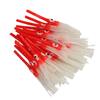 30pcs Luminous Squid Skirts Soft Artificial Octopus Luminous Bait for Saltwater Freshwater Red