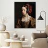 Renaissance Woman Portrait Oil Painting Prints Poster Woman Listening To Music Poster Altered Classic Art Canvas Painting