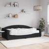Vidaxl Sofa Z Materacem Do Spania, Czarna, 100X200 Cm, Tkanina