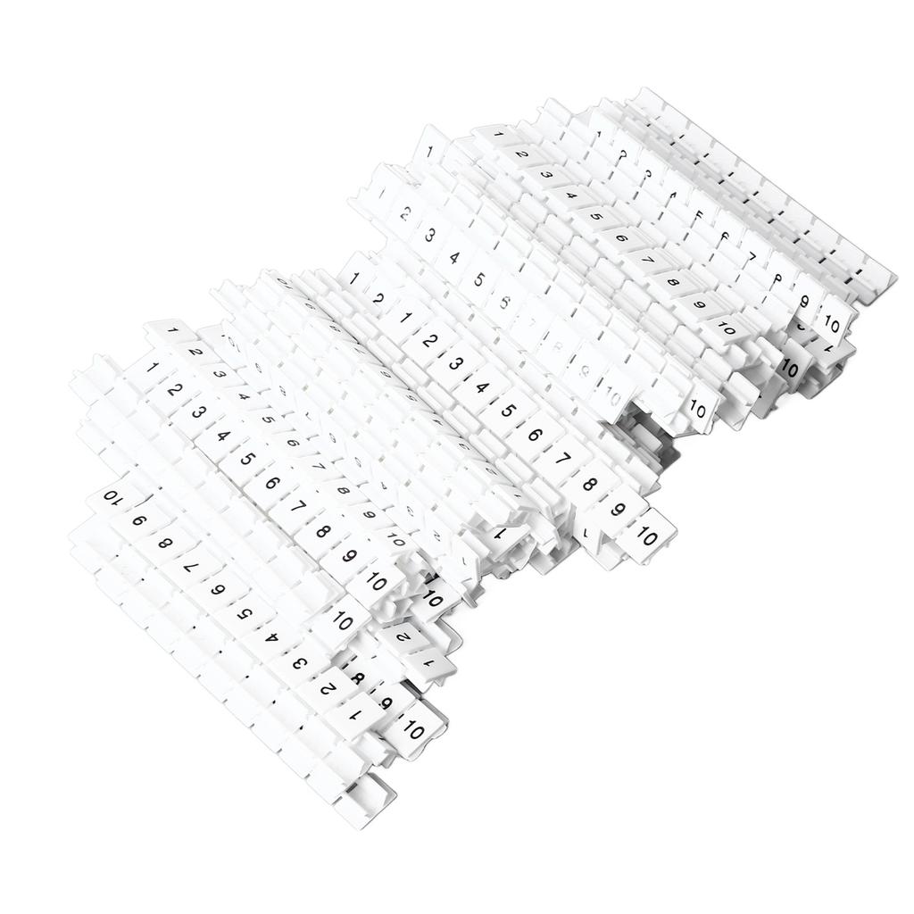 100 buc. Blocuri bandă marcator terminal Etichete Etichete de marcare Bară de marcare Nailon rezistent la căldură