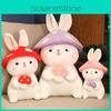 Adorable Mushroom Bunny Plush Toy For Soothing And Cuddling 35cm, Pp Cotton Filling, Anilox Ultra-soft Fur