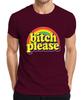 Bitch Please Retro Rainbow 70s Cheeky Gift Funny Groovy Unisexs T Shirt