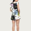 Women's Jumpsuit Floral Print Spring Summer Cap Sleeves Adjustable Drawstring Waist Comfortable Casual Short Jumpsuit With Pockets