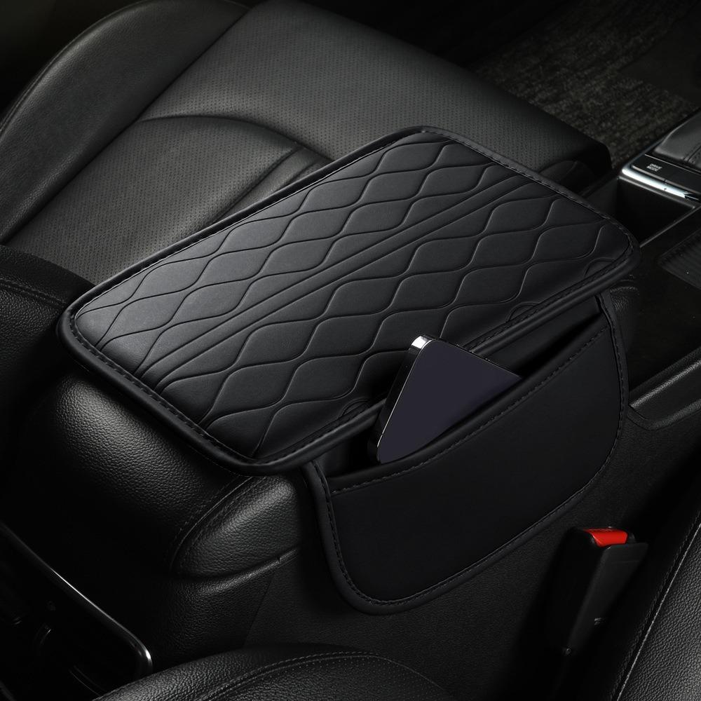 

Elbow Support Armrest Box Cushion PU Leather Arm Rest Mat Car Interior