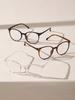 1/4 PC S Fashion Round Plastic Frame Women Classic Clear Glasses For Men Daily Life Take Photo Eyeglasses Clothing Accessories.
