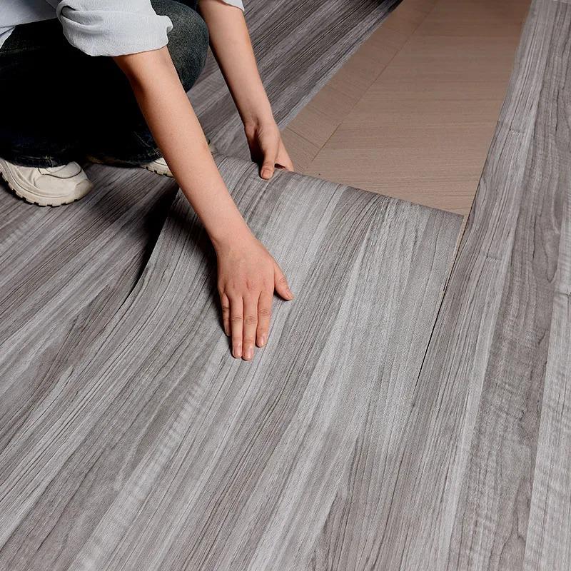 40CM Antifouling Roll Material Wood Grain Self-adhesive Wall Sticker Floor Sticker Background Wall Decoration Bedroom Kitchen