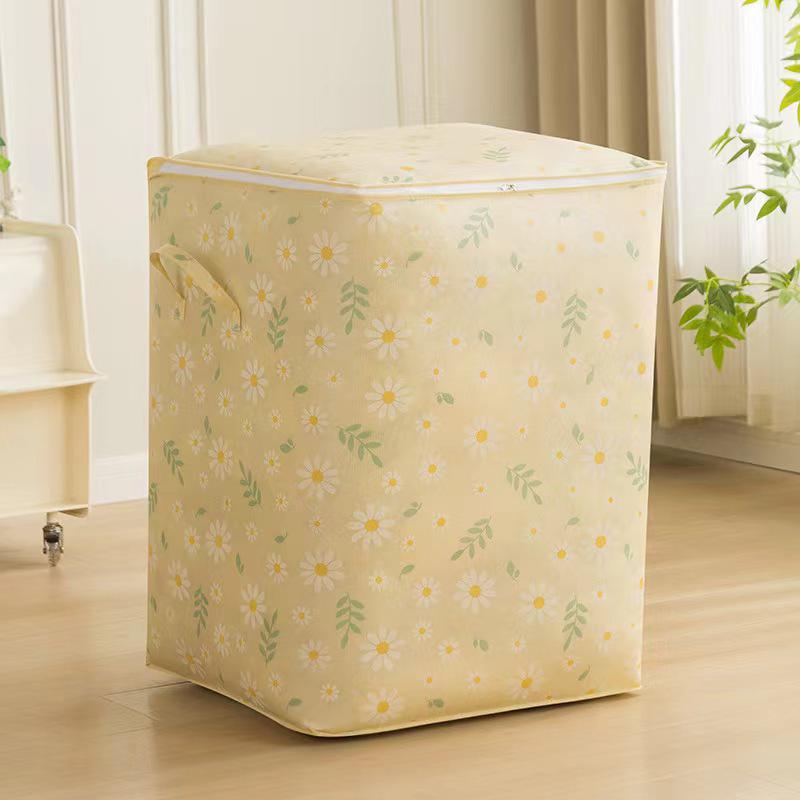 

Daisy Large Capacity Non-woven Storage Bag for Quilts & Clothes – Portable Wardrobe Organizer 100L 45x40x45