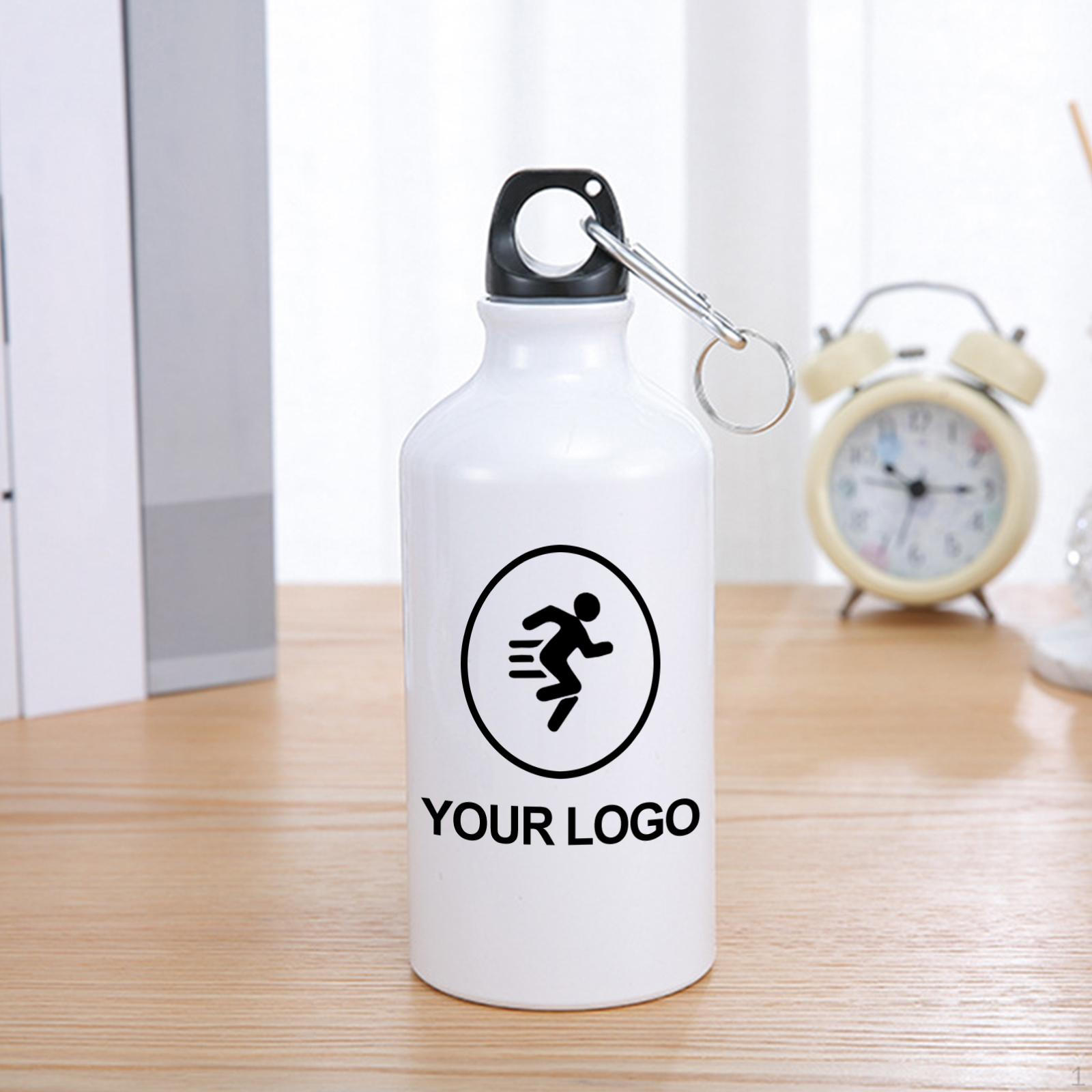 

Durable Blank Coated Sublimation Water / Carabiner White Flask Drinking Lid with Carrying Loop