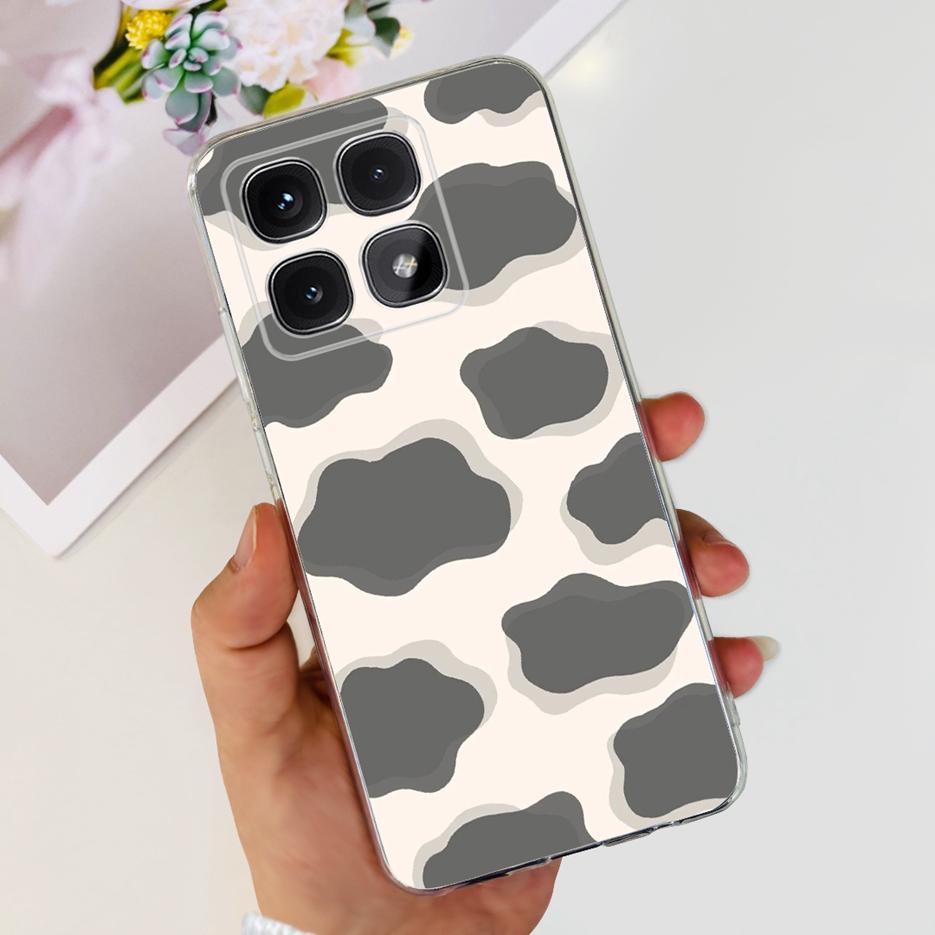 For Xiaomi 14T Pro Case Stylish Flowers Painted Cover 6.67'' Clear Silicone Phone Case For Xiaomi Mi 14T 14TPro Mi14T Soft Shell