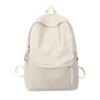 Letter Pattern Aiwe Leather Backpack Solid Color Schoolbag Gifts Breathable