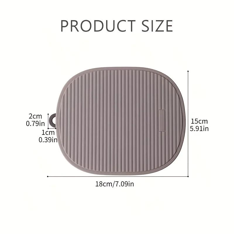 1 Stück Silikon Faltbarer Untersetzer & Topflappen - Hitzebeständig Rutschfest Rechteckiger Tisch mit Hitzebeständiger Abdeckung für Kochfeld