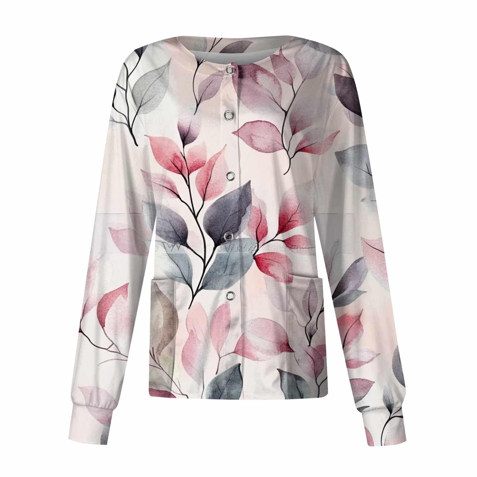 

Женский однобортный защитный комбинезон с длинным рукавом и карманом, рабочий воротник-стойка, кардиган, куртка, топ XXL розовый