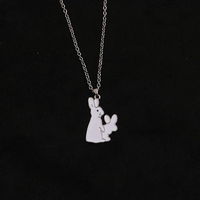 Ins Internet Celebrity Cartoon Boy Couple Pendant Duck Simple Hip Hop Gift Sweater Chain Tide