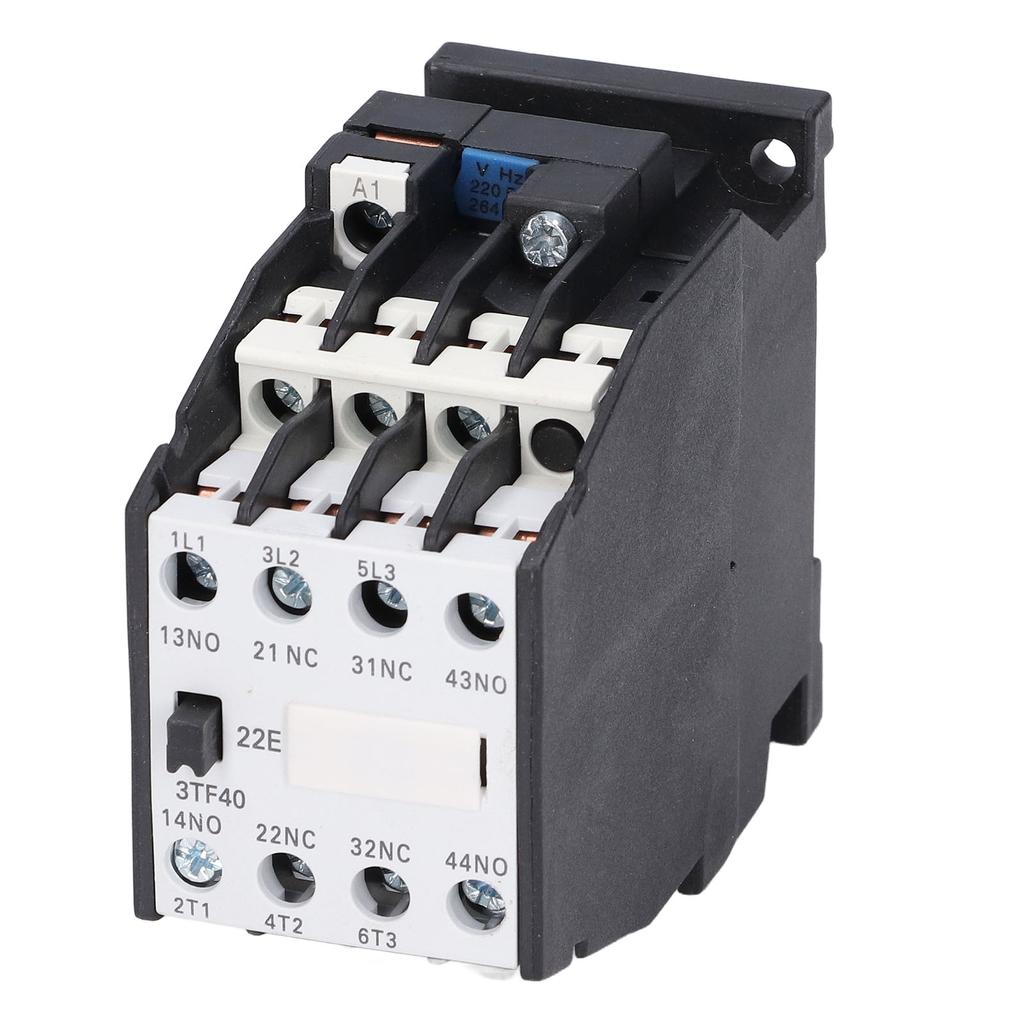 AC Contactor Controller 220V 50Hz 9A 2NO+2NC DIN Rail Accessory for Automatic Control