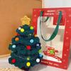 Handgestrickter Weihnachtsbaum Geschenk Weihnachtsmann Heiligabend Geschenk Handgefertigt Gehäkelt Bunt Weihnachtsbaum Schlüsselanhänger Autoanhänger