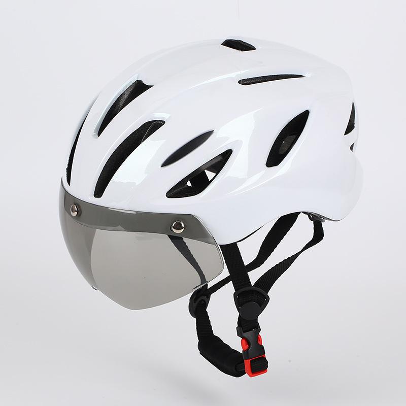 

Magnetic goggles, ultra-clear lenses, bicycle helmets, summer unisex mountain bike bicycle hard hats L белый