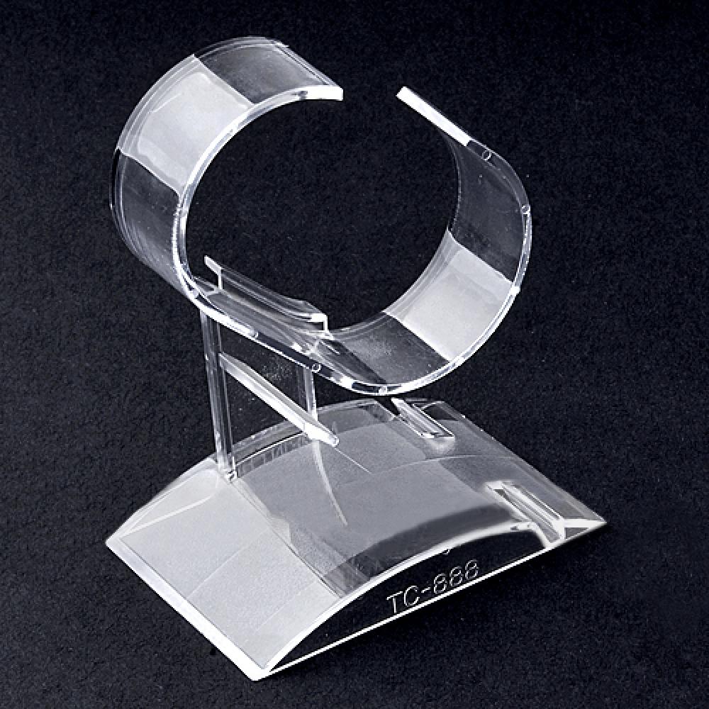 Clear Plastic Jewelry Bangle Cuff Bracelet Watch Display Stand Holder Rack Jewelry Packaging Watch Display