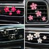 4pcs/set Alloy Cute Daisy Design Car Air Vent Aromatherapy Fragrance Clip Car Air Vent Decoration Clip Car Interior Accessories