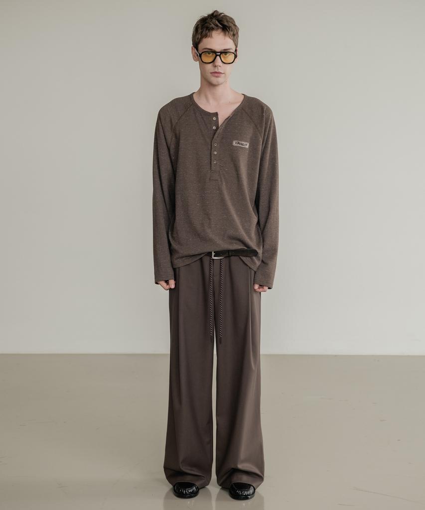 SSIN AND LEE Low Loop Banding Slacks Brown