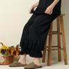 Japanese Mori Girl Embroidered Lace Wide-Leg Pants - 2023 New Loose Casual Style