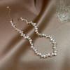 Baroque Pearl Necklace For Women Simple  Collarbone Chain White Choker Necklaces Wedding Jewelry