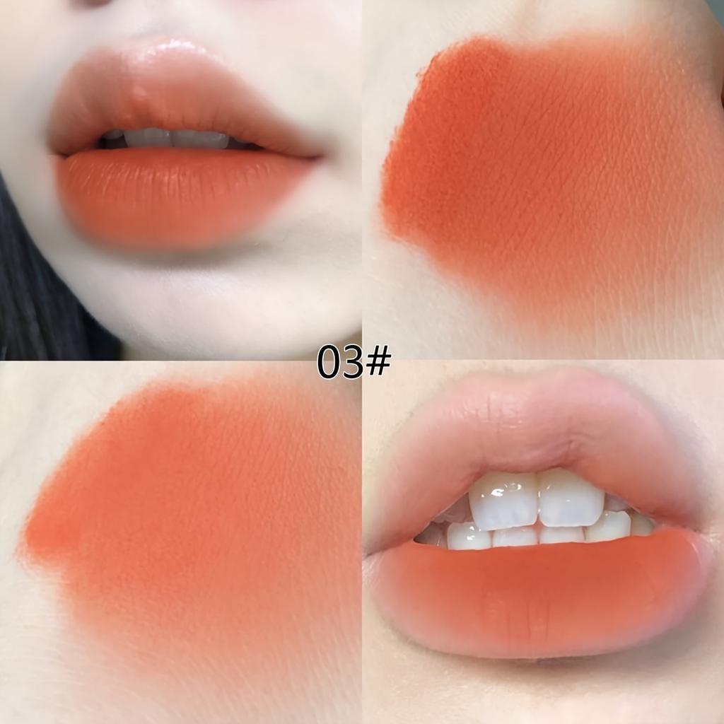 Precioso barro labial en forma de conejo aterciopelado, duradero, hidratante, antiadherente, con acabado mate, arcilla para labios perfecta para el maquillaje diario