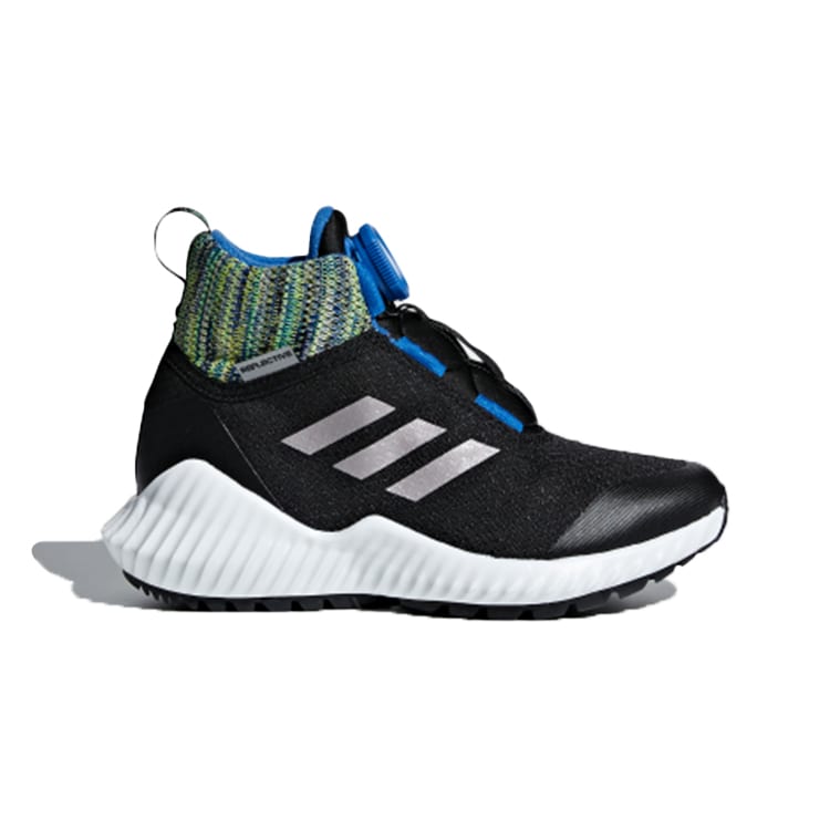 adidas Fortatrail Abriebfest Thermisch Mittelhoch Kinder Laufschuhe Schwarz Silber Kinder AC7483