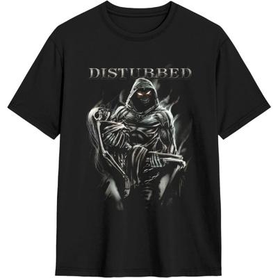 JOISOMI Kurzarm-T-Shirt Disturbed Band Freizeithemden Rundhals-T-Shirt Sport-T-Shirts(3)