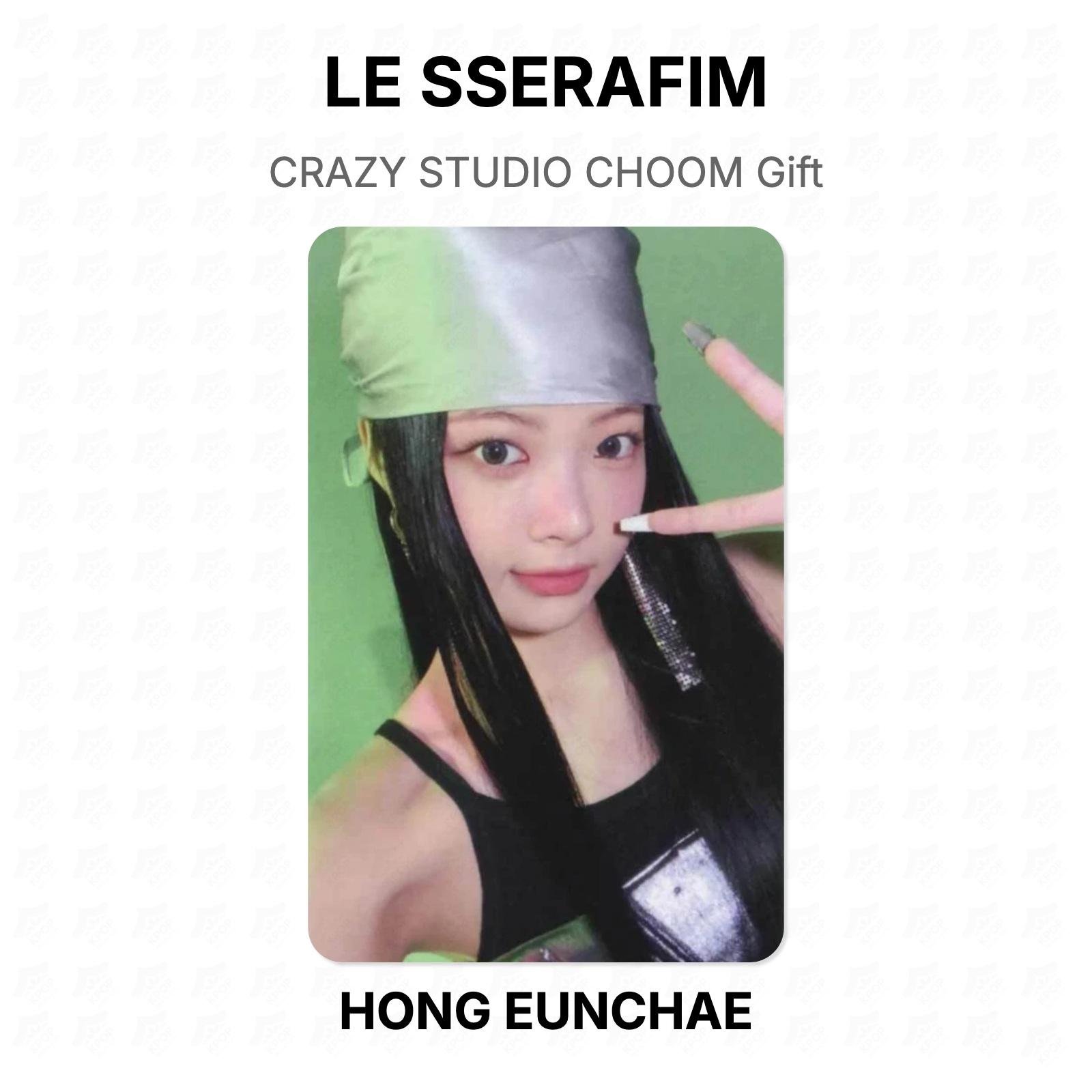 LE SSERAFIM CRAZY STUDIO CHOOM Gift Official Photocard HONG EUNCHAE