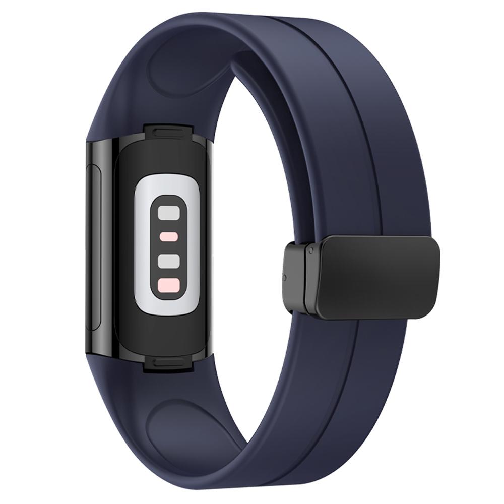 Pro Fitbit Charge 5/Charge 6 Řemínek k hodinkám Magnetický silikonový pásek
