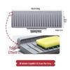Silicone Draining Mat for Narrow-Edge Sink & Faucet Splash Guard