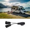 7 Way Trailer Plug Extension Cord Heavy Duty 7 Pin to 13 Pin Wiring Harness Cable Tow Wiring Connector