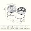Non-Slip Stainless Steel Slow Feeder Bowl for Small to Medium Dogs and Cats