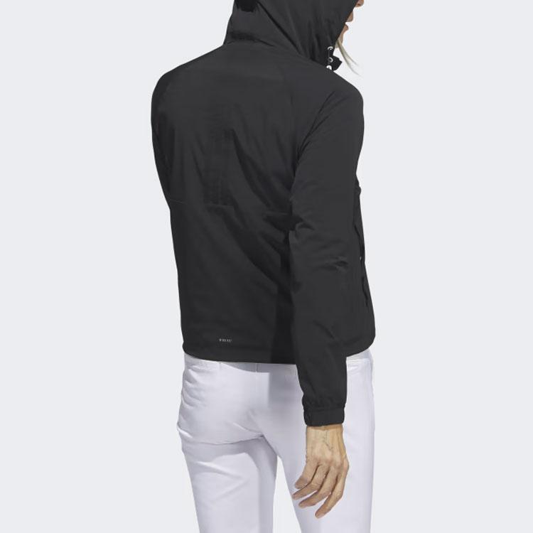Adidas Ultimate365 Tour Wind.Rdy Fleece Hoodie Solid Logo Hooded Long Sleeve Jacket Women Jacket Black IK7189