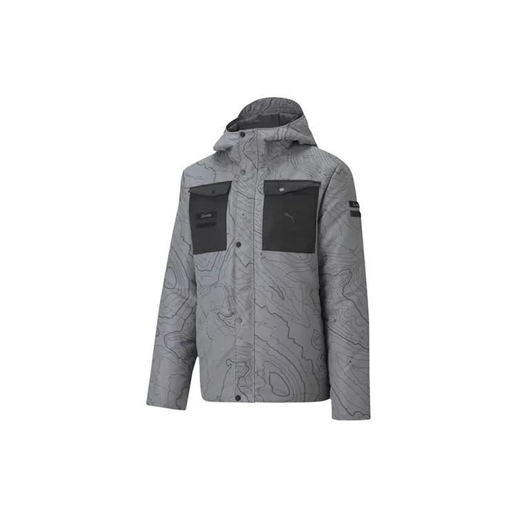 PUMA Porsche Racing Collection Coat Men's Gray (Unisex) Puffer Jackets 598118 03