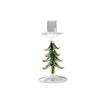 Creative Nordic Style Christmas Trees Candlestick Glass Large Pallet Candle Holder Slim Tall Foot Candle Stand Party