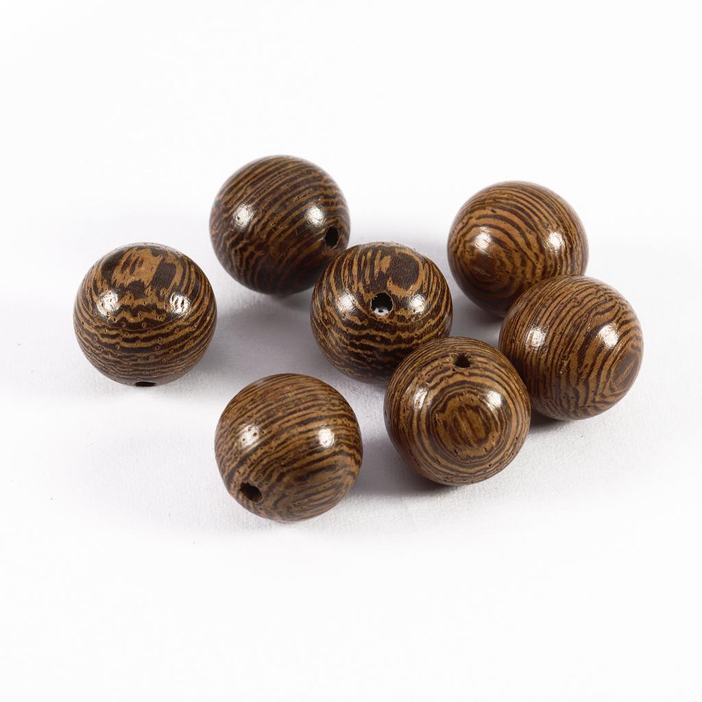 Louleur Big Hole Natural Wooden Beads For Jewelry Making Fit Necklace Bracelet Charm Stripes Loose Wood Abacus Bead
