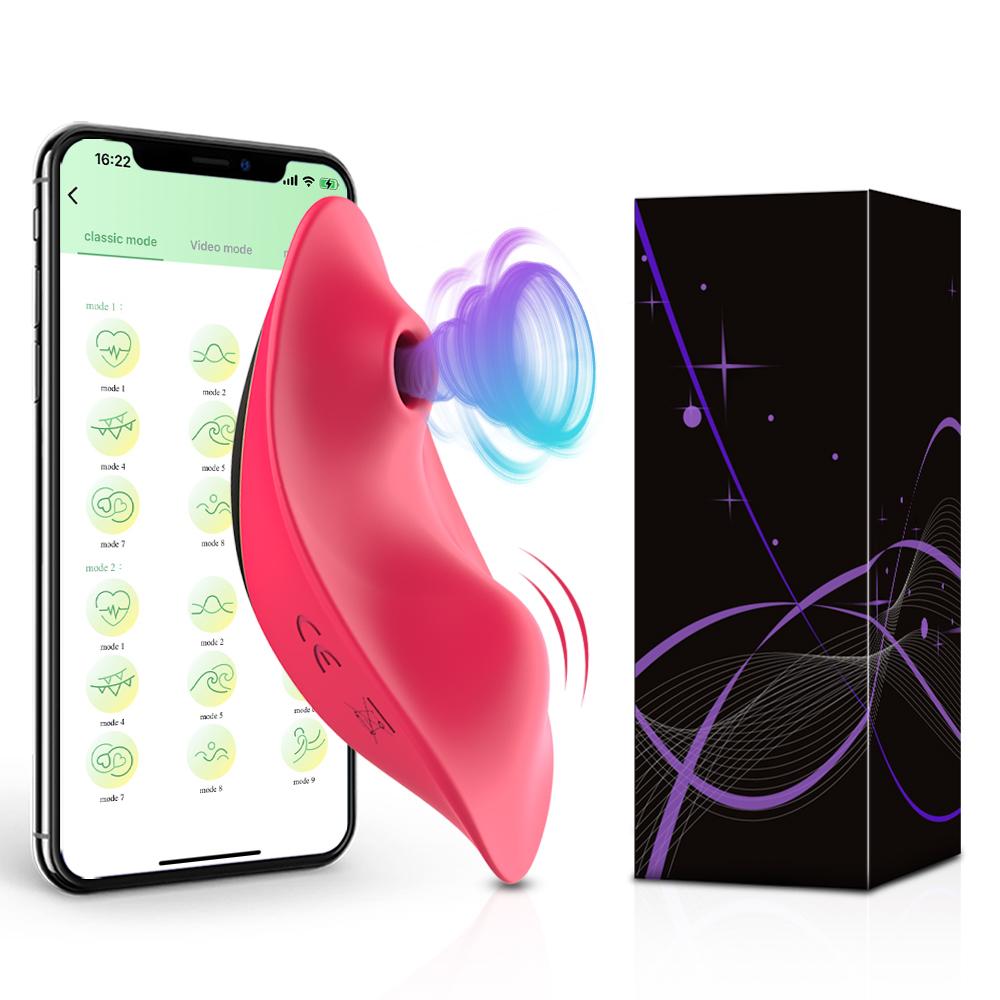 APP Sucking Vibrator for Women Female Wearable Clit Sucker Clitoris Stimulator 2 In 1 Sex Toy for Women 's Panties Adult Goods