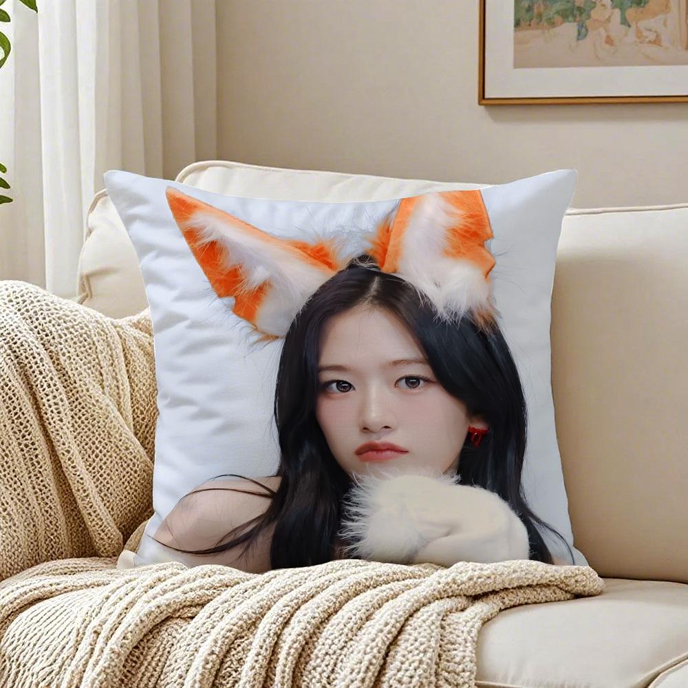 Idol Kpop An Yujin Cushion Cover Pillowcase Antidustmite living Room Sofa Decor Cushion Room