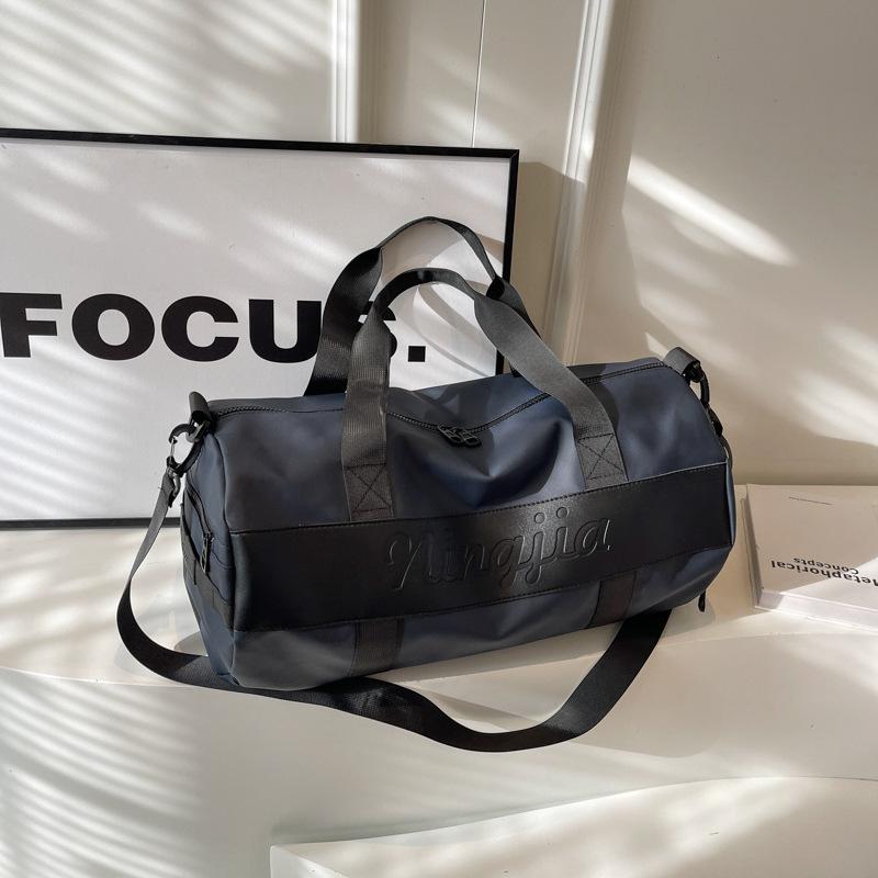 

Нейлонова тканинна сумка для жінок великої місткості 2024, нова універсальна сумка для ділових подорожей, портативна дорожня сумка преміум-класу синій