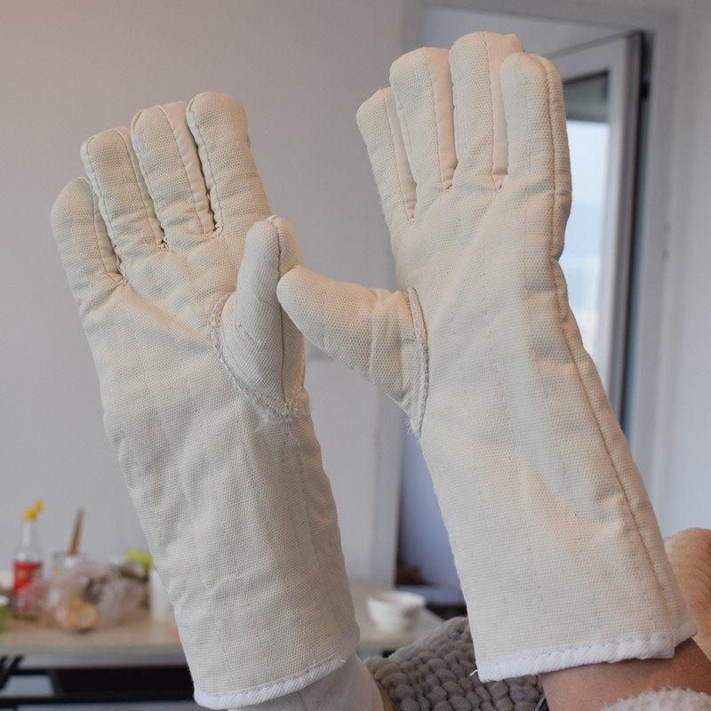 Allies Extended Five-Finger High-Temperature Rubber Gloves